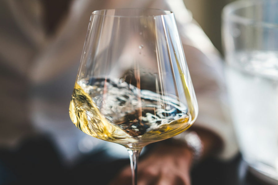 Glas witte wijn